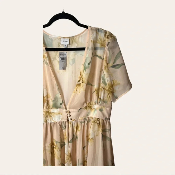 Women’s DAYTRIP BLOUSE TUNIC SHRUG SIZE MEDIUM FLORAL SHEER - Picture 4 of 11